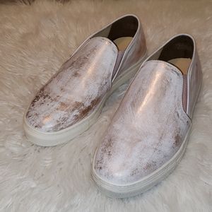 Diba True pink & rose gold leather sneakers (9)